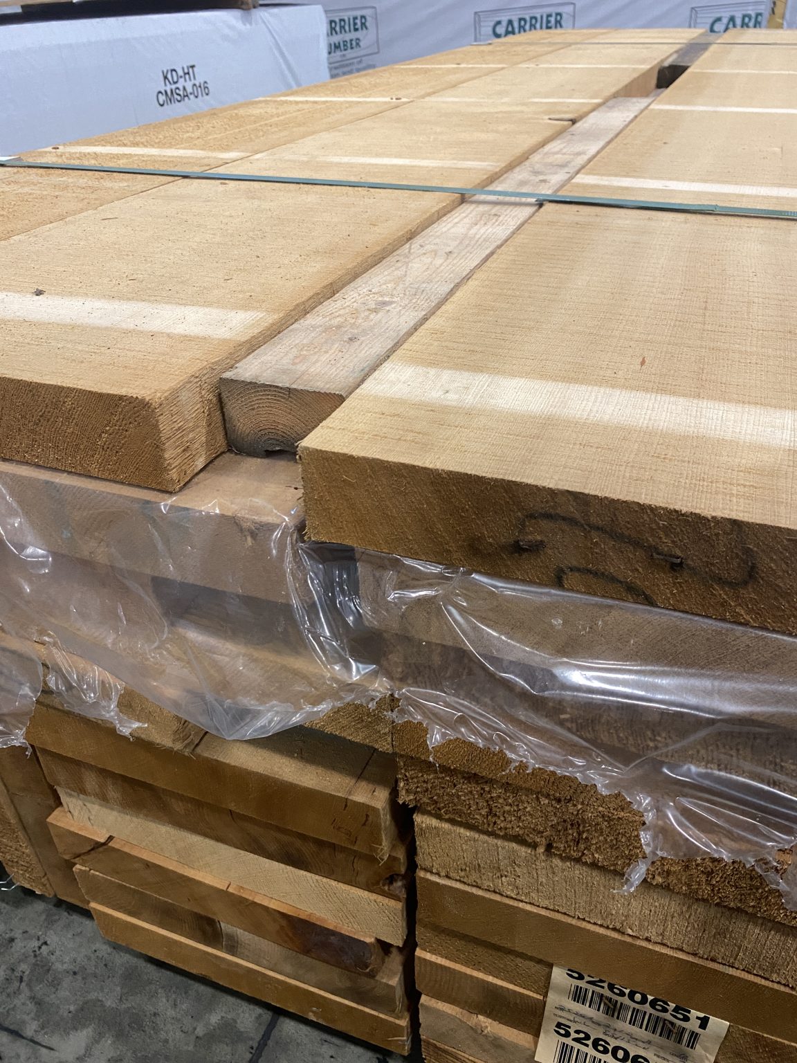 Dh Rghh Hemlock 2″x12″ 85/15 CLR VG RGH KD – T&H Forest Industries, Ltd.